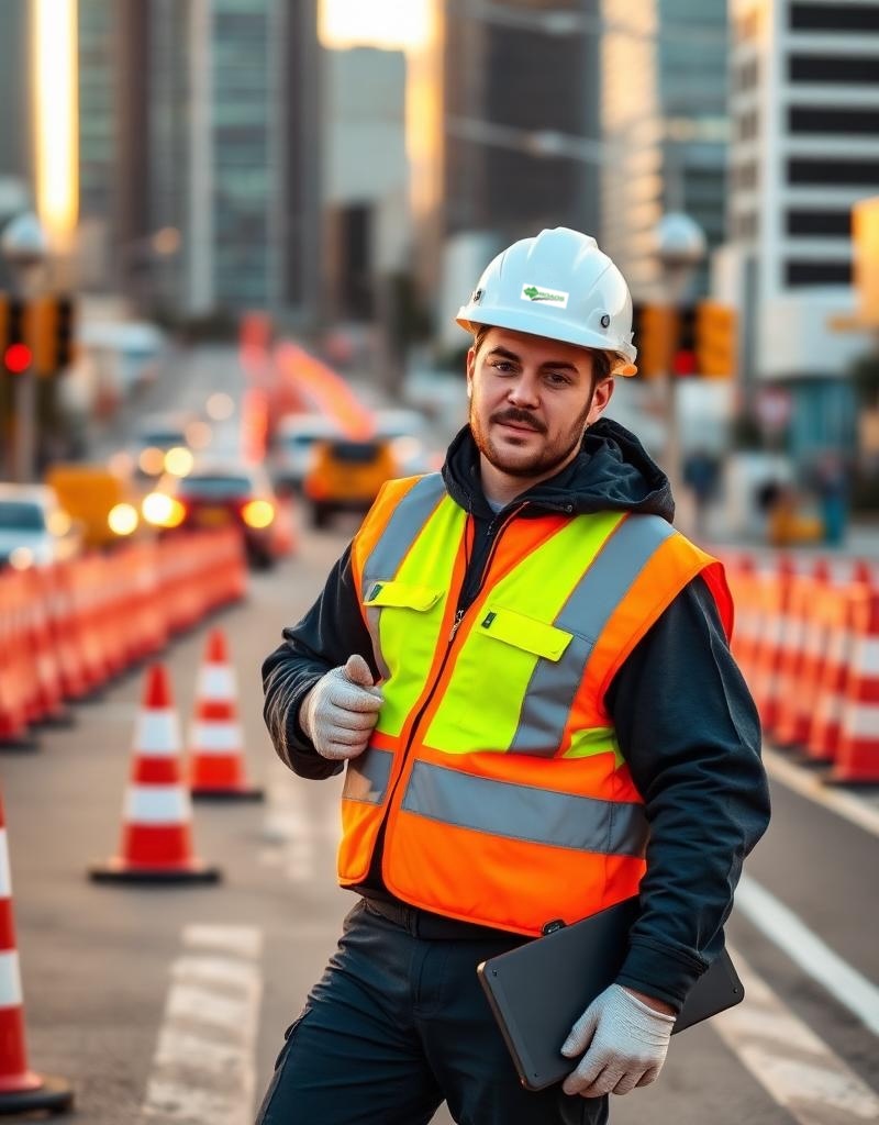Professional road services team